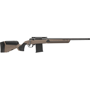 Savage Arms 110 Core Tactical Bolt Action Rifle 22 Advanced Rifle Cartridge (22 ARC) 20" Fluted Elite Platinum Cerakote Threaded Barrel Elite Platinum Cerakote Frame Coyote Tan Adjustable Stock