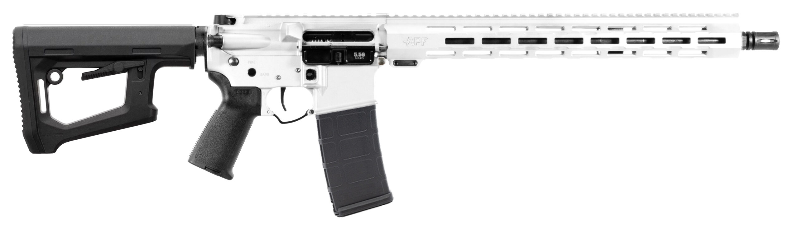 APF 5.56 NATO Fury 16 White MLOK Semi Auto Rifle