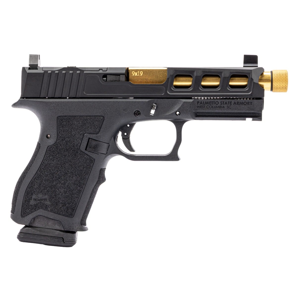 PSA Dagger Compact SW3 RMR Pistol With TiN Threaded Barrel, Black
