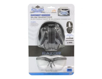 Walkers PSA Patriot Series Electronic Muff and Glasses Combo Kit - GWP-RSEMPATSGL-PSA