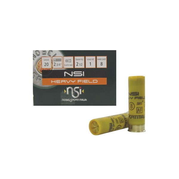 Nobel Sport Heavy Field Hunting Loads 20 Gauge 2-3/4" #8 1 Ounce 25rds