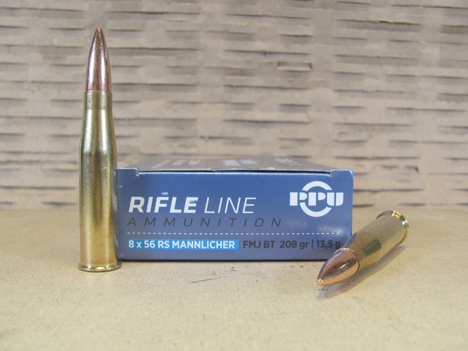 20 Round Box – 8x56R MANNLICHER 208 Grain FMJ Prvi Partizan Ammo – PP856F