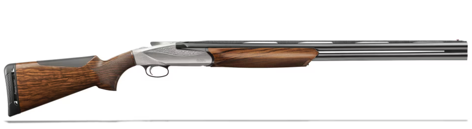 Benelli 828U 26" 12ga O/U Shotgun, Satin Walnut Engraved