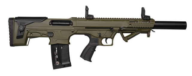 Panzer Arms Shotgun BP-12 Bullpup 20" 12ga 5rd, OD Green - BP12BSODGC