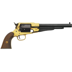Pietta 1858 Remington Texas Black Powder Revolver 44 Caliber 8" Blued Barrel Brass Frame Walnut Grip