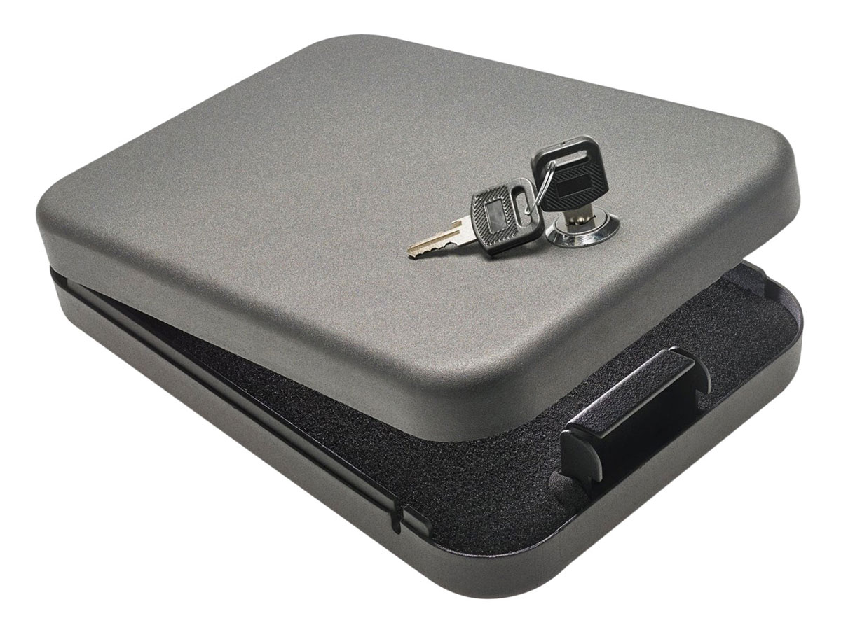 SnapSafe Keyed Lockbox Large, Grey - 75200
