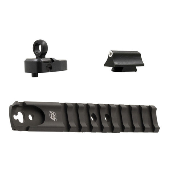 XS Sights Rail and Ghost Ring/Standard Dot Shotgun Bead Sight Front/Rear, White/White