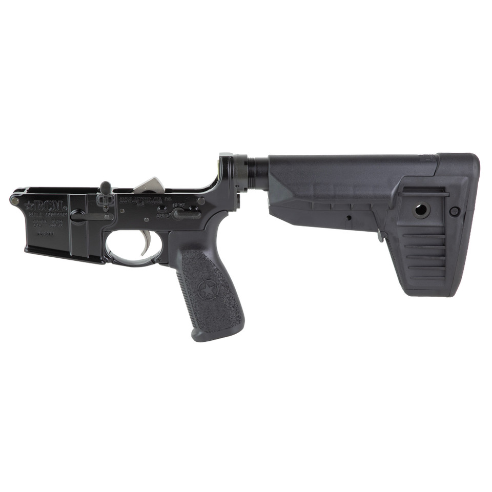 BLEM BCM Complete AR Rifle Lower Receiver w/ Mod-1 SOPMOD Stock, Black