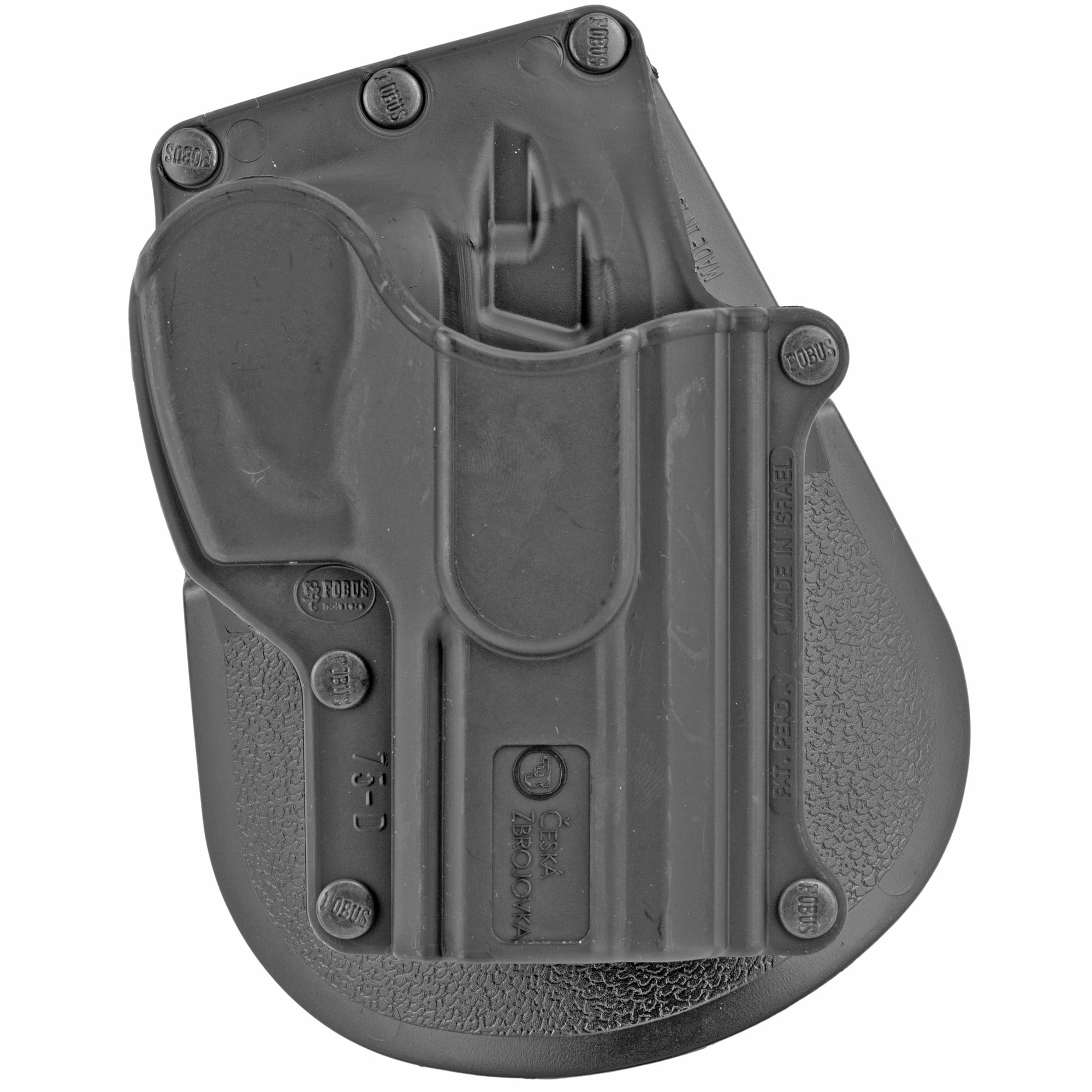 Fobus Standard Right Hand Paddle Holster for CZ 75, Black - 75D