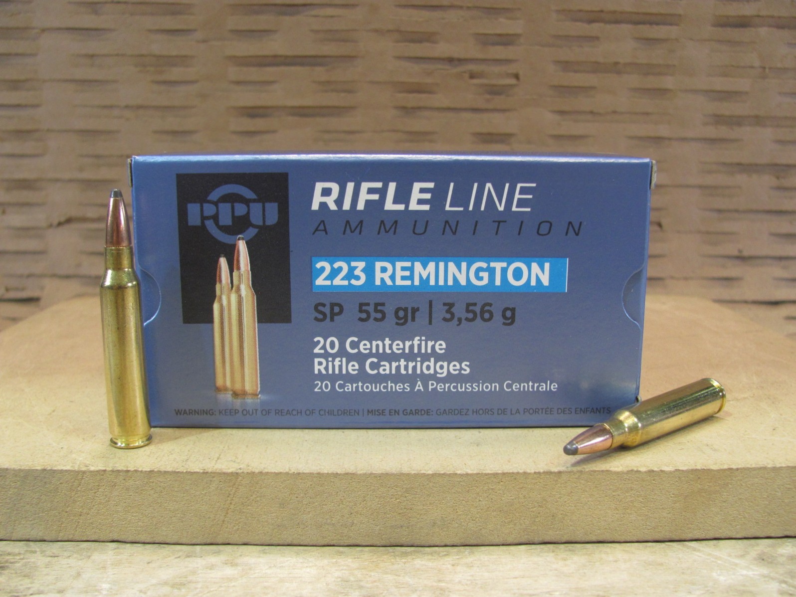 20 Round Box – 223 Rem 55 Grain Soft Point Ammo by Prvi Partizan – PP223S