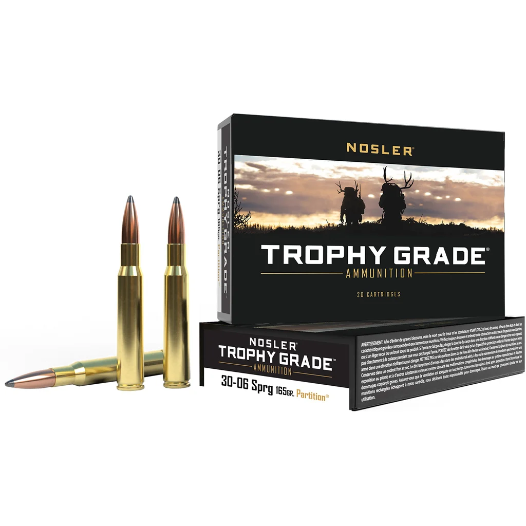 Nosler Trophy Grade Rifle Ammunition 30-06 SPRG 165 gr. PT SP 20 rd.
