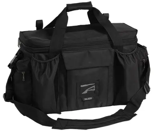 Bulldog BD920 Deluxe Police Shooter XL Black Nylon w/ Removeable Dividers, Storage Pockets