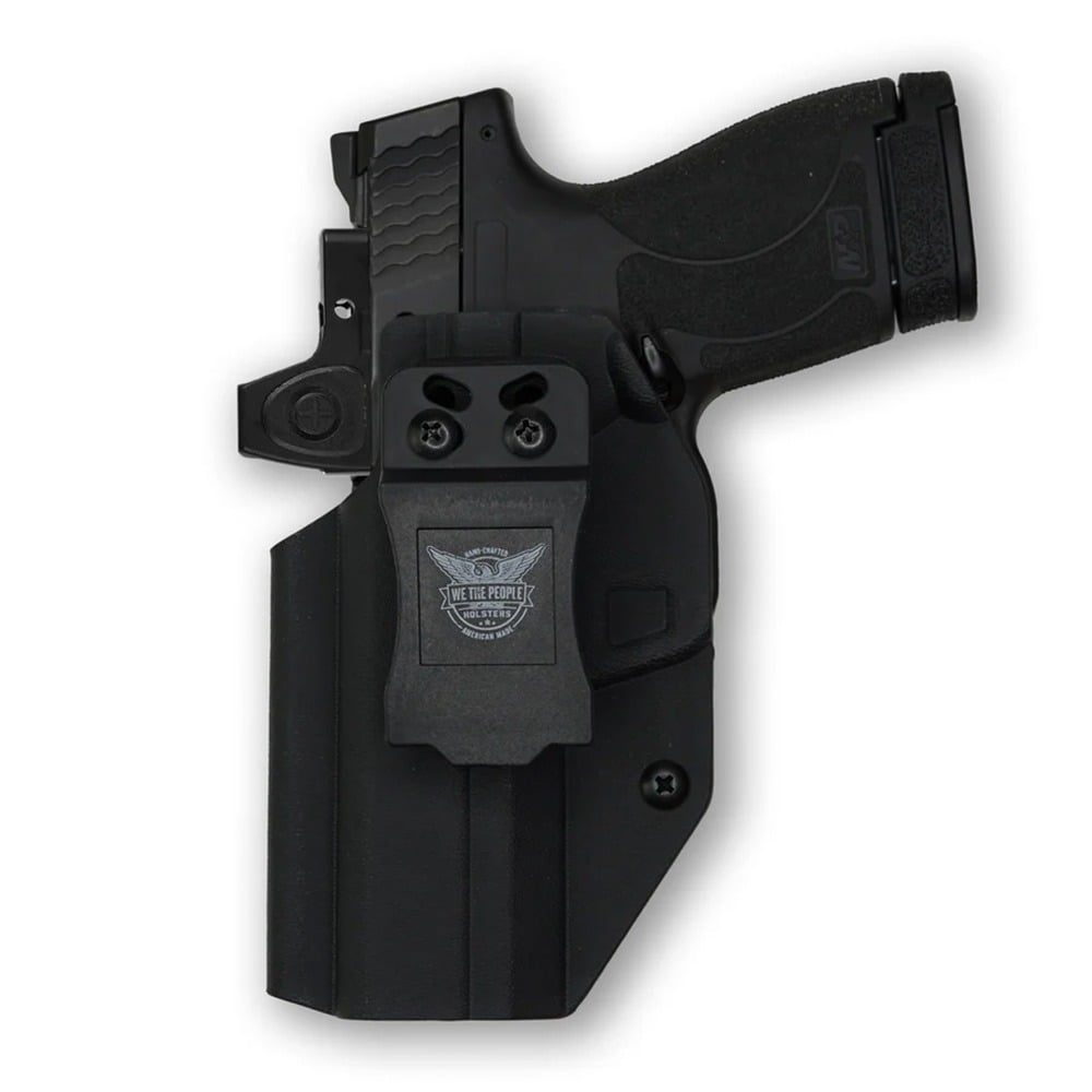 We The People Holsters Smith & Wesson M&P Shield Plus 9/40 / M2.0 4" / Pro IWB Left Handed Holster Red Dot Cut, Black