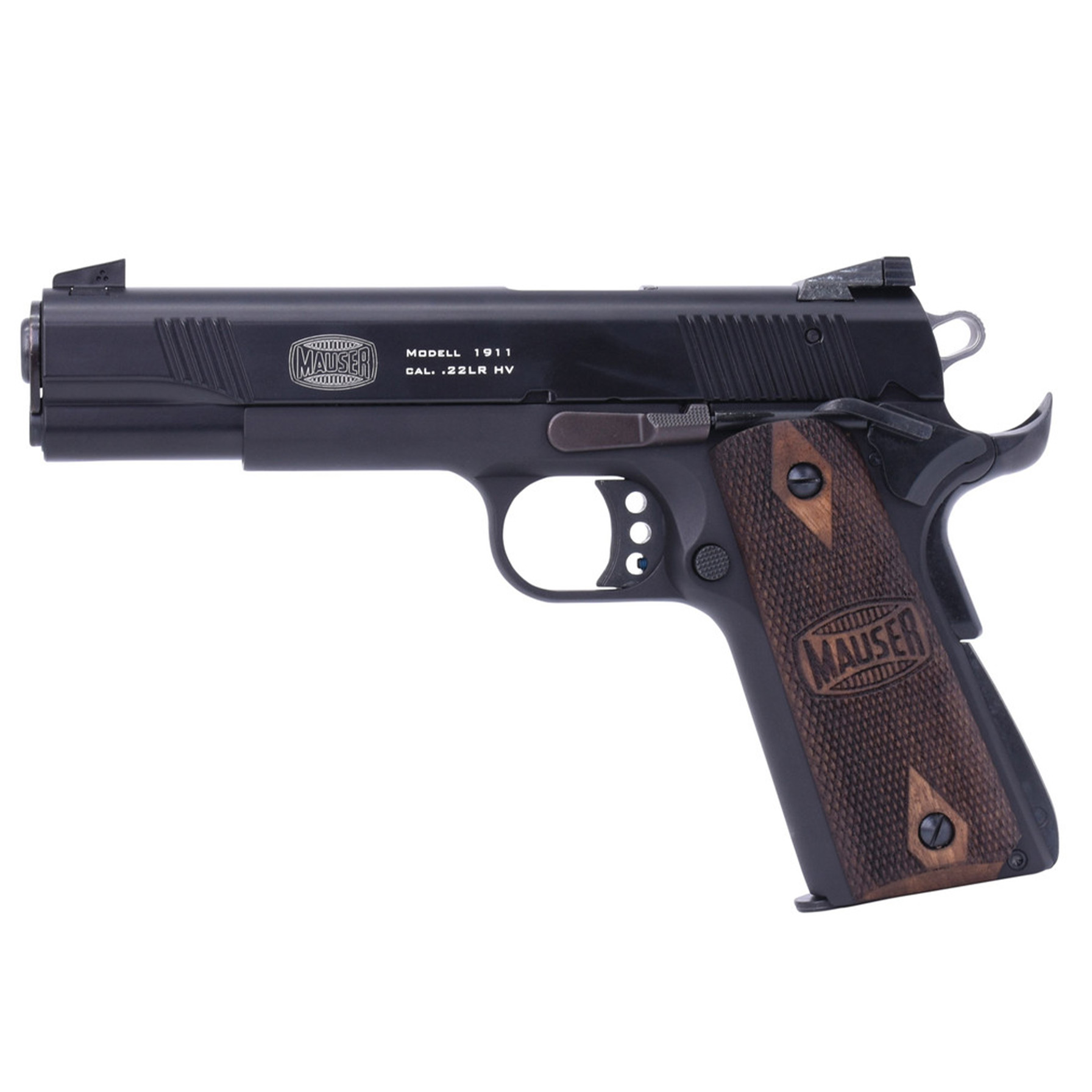 BLG Mauser 1911 .22LR Pistol 5" Black Walnut Grips 15rd