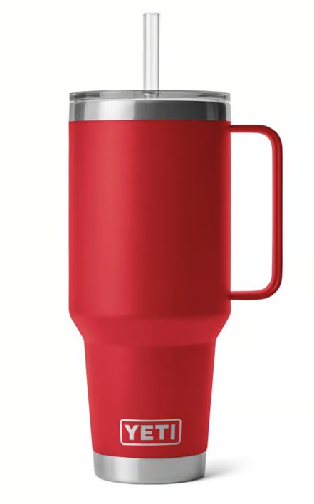 Yeti Rambler 42 oz Straw Mug, Rescue Red