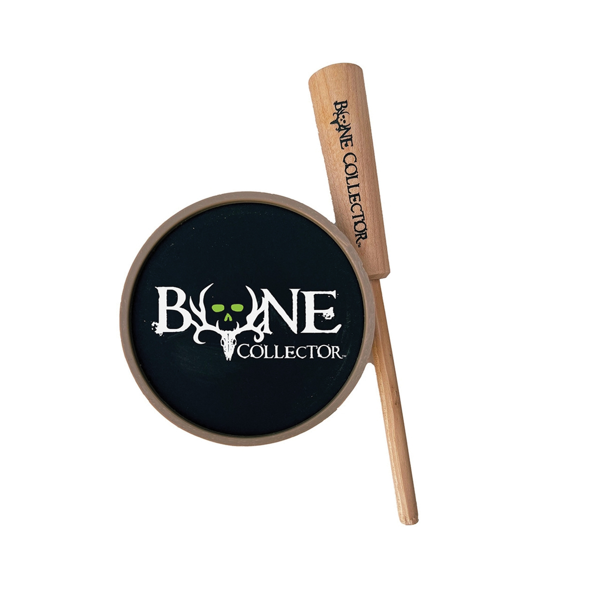 Bone Collector Lights Out Aluminum Turkey Pot Call, Black/Brown