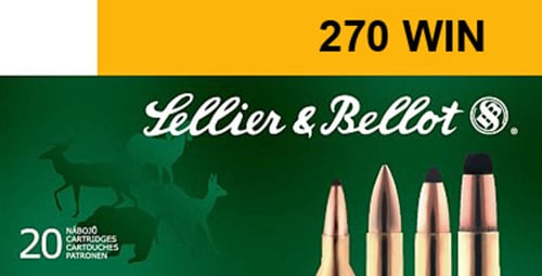 Sellier & Bellot Rifle Ammo 270 Winchester 150 gr. SP 20 rd. - No Credit Card Fees - Low, flat rate shipping