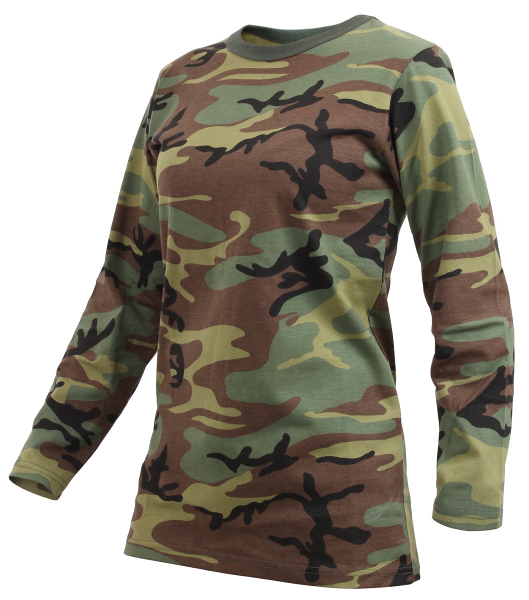 Rothco Womens Long Sleeve Camo T-Shirt - X-Small
