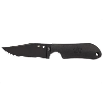 Spyderco Street Beat 3.5" Lightweight Fixed Blade Knife, Black - FB15PBBK