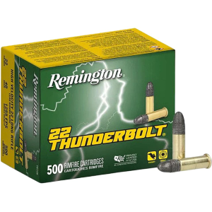 Remington Thunderbolt 22LR Ammo 40 Grain Round Nose Case of 5000 (10 Boxes of 500)