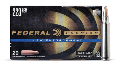 Federal Premium LE Tactical .223 Remington 55gr Bonded SP Ammunition