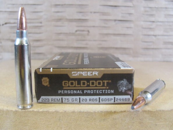 200 Round Case – 223 Rem Speer Gold Dot 75 Grain GDSP Soft Point Ammo – 24469