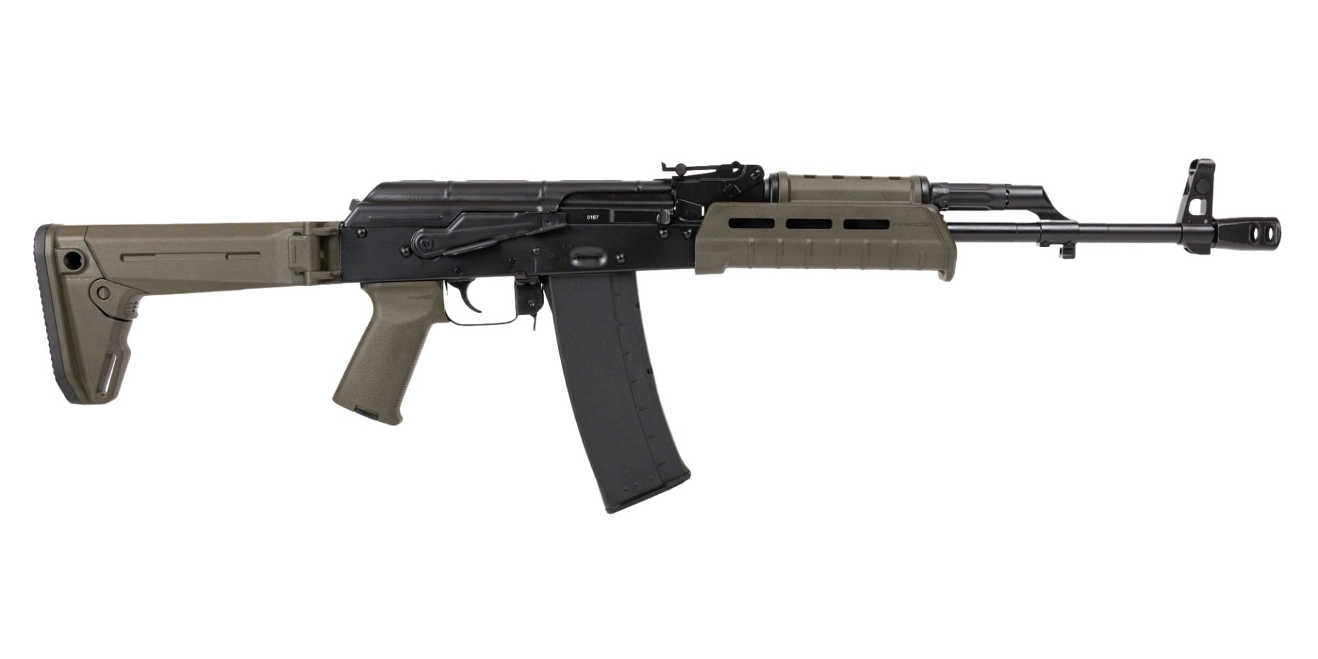 PSA AK-101AKM Moe ODG Rifle with Toolcraft Bolt, Trunnion, and Carrier - ODG