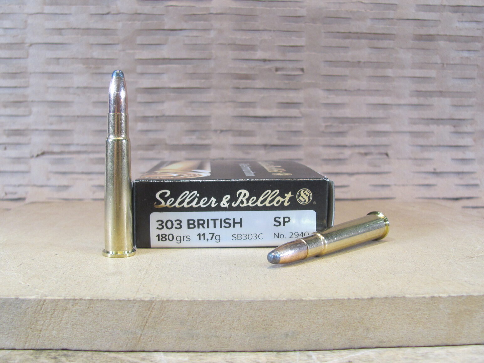 20 Round Box – 303 British 180 Grain Soft Point Ammo by Sellier Bellot – SB303C