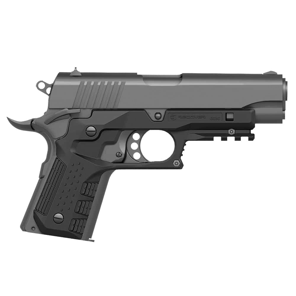 Recover Tactical Grip and Rail System for 1911, Black - CC3C01
