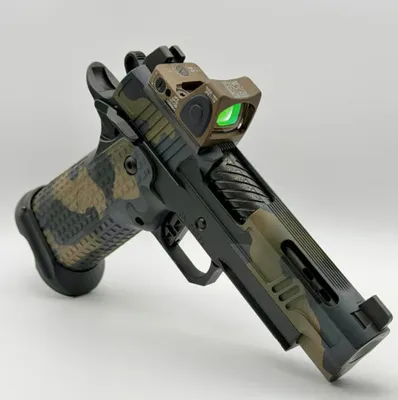 GUNCRAFTER INDUSTRIES Hellcat X2 Commander PORTED, DLC BARREL, TRIJICON RMR COYOTE (Used)