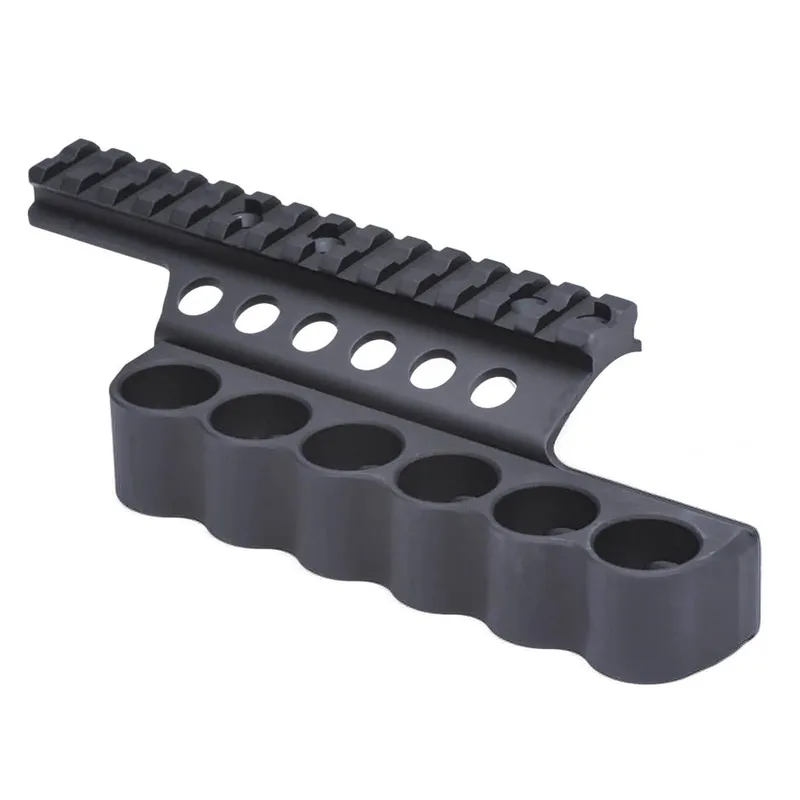 Mesa Tactical 6-Shell Side Saddle with Rail for 12GA Shotguns
