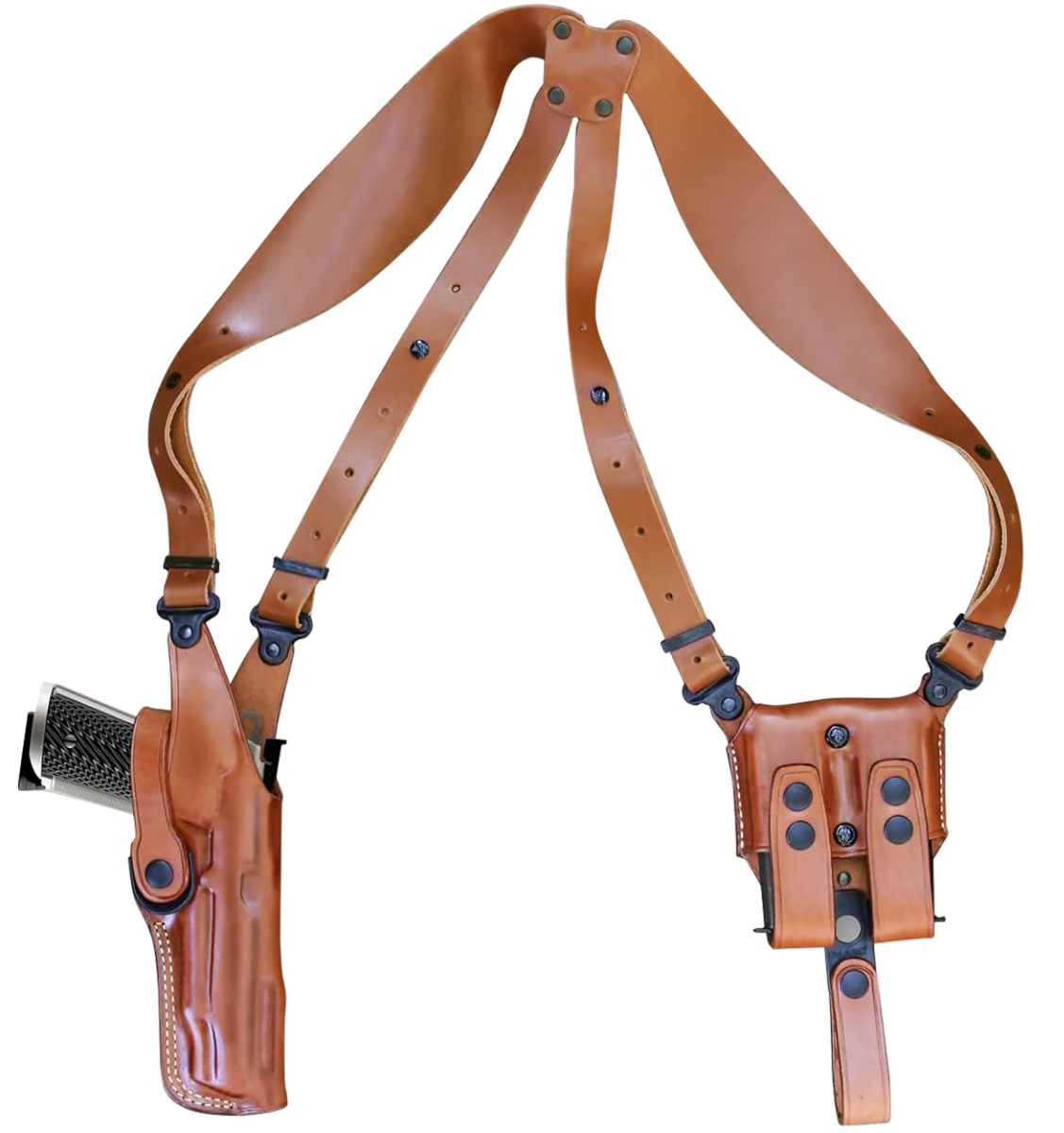 1791 Gunleather Nakatomi Special Sig Sauer P320 Shoulder Vertical Holster Right Leather, Classic Brown