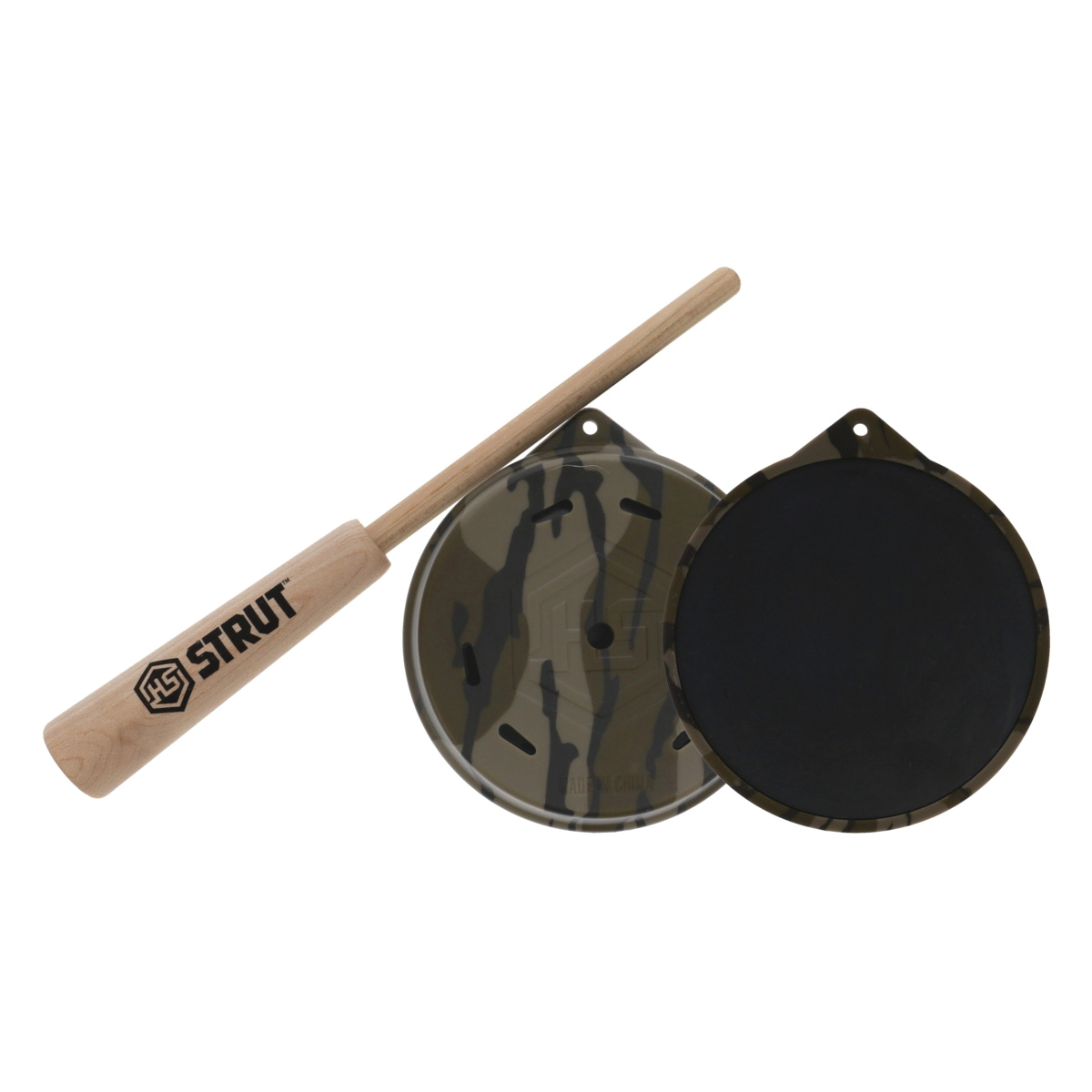 Hunter's Specialties Camo Cutt'R Turkey Slate Pot Call, Mossy Oak Bottomland Camouflage