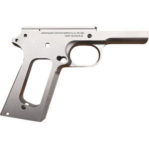 Nighthawk Custom 1911 .45 ACP Government Frame 25 LPI Checkered with .250 Beavertail Stainless