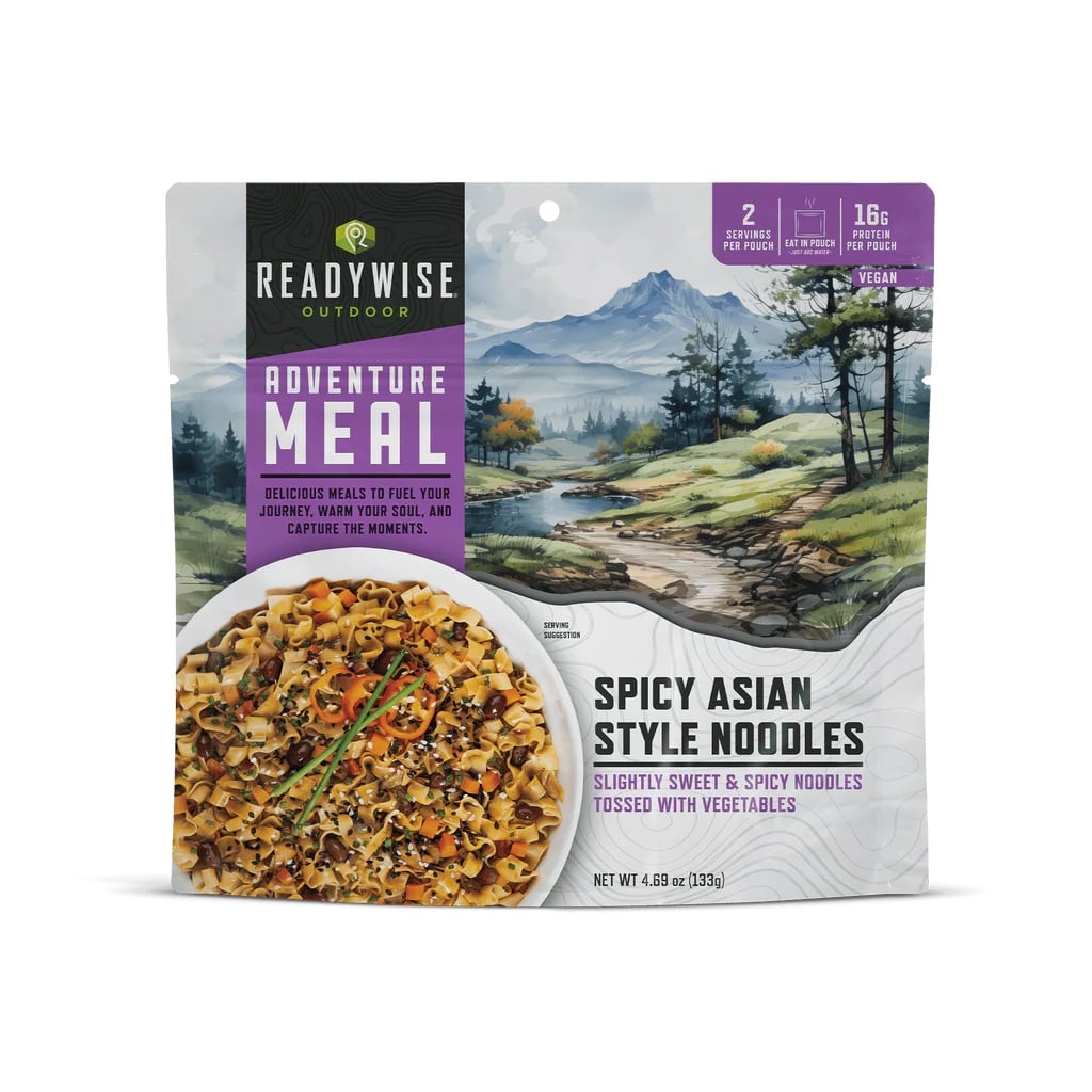 ReadyWise Freeze Dried Spicy Asian Style Noodles 6 Count Adventure Meal - RW05-801