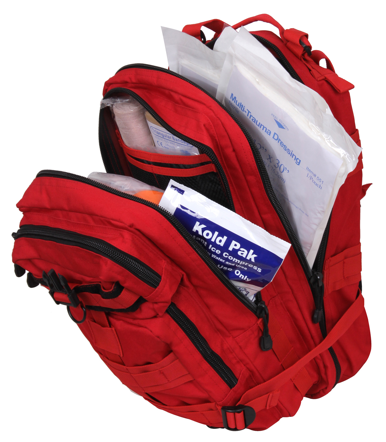 Rothco Trauma Kit Backpack - Red